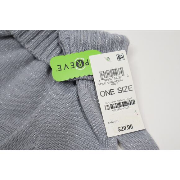 Style & Co Grey and Silver Sparkle Gloves with Touchscreen Finger Tips - Picture 2 of 2